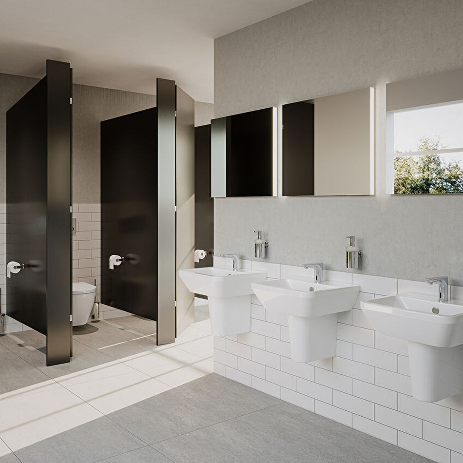 Vitra Integra Semi Pedestal For Basin - White