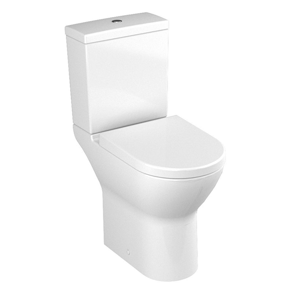 Vitra S50 Comfort Height Open Back Close Coupled Toilet Pan - White