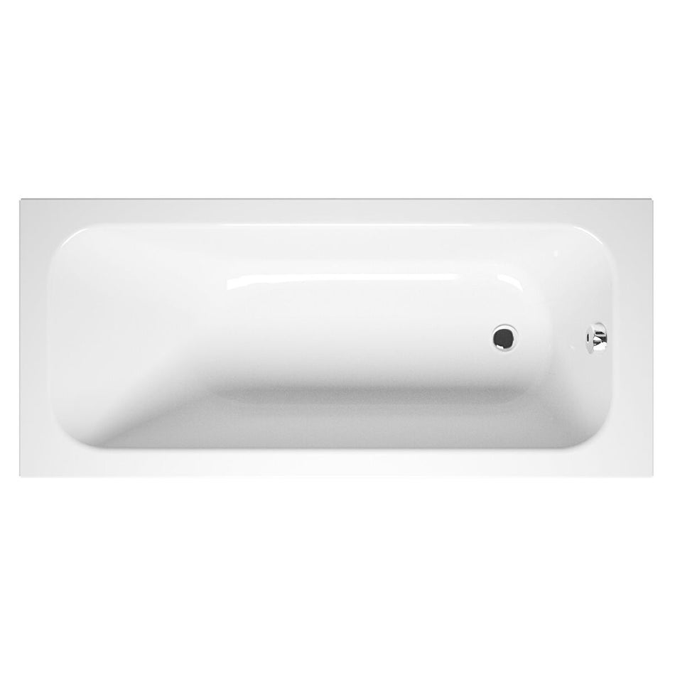 Vitra Balance Single Ended Bath - No Tap Hole - White