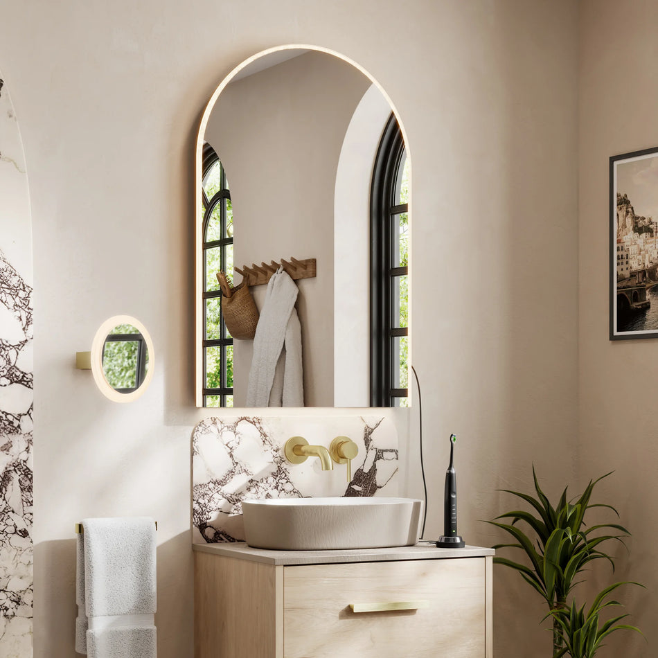 HIB Alba Arch LED Illuminated Mirror