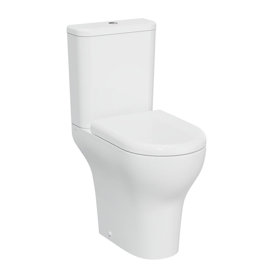Vitra Zentrum SmoothFlush Rimless Comfort Height Close Coupled Toilet Pan - White