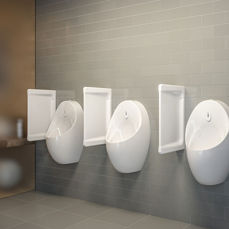 Vitra Battery Operated Urinal With Integrated Electronic Fusher - White
