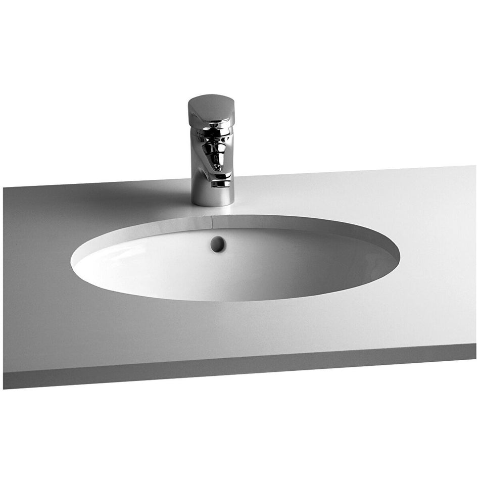 Vitra S20 Undercounter Basin - 470mm Wide - No Tap Hole - White