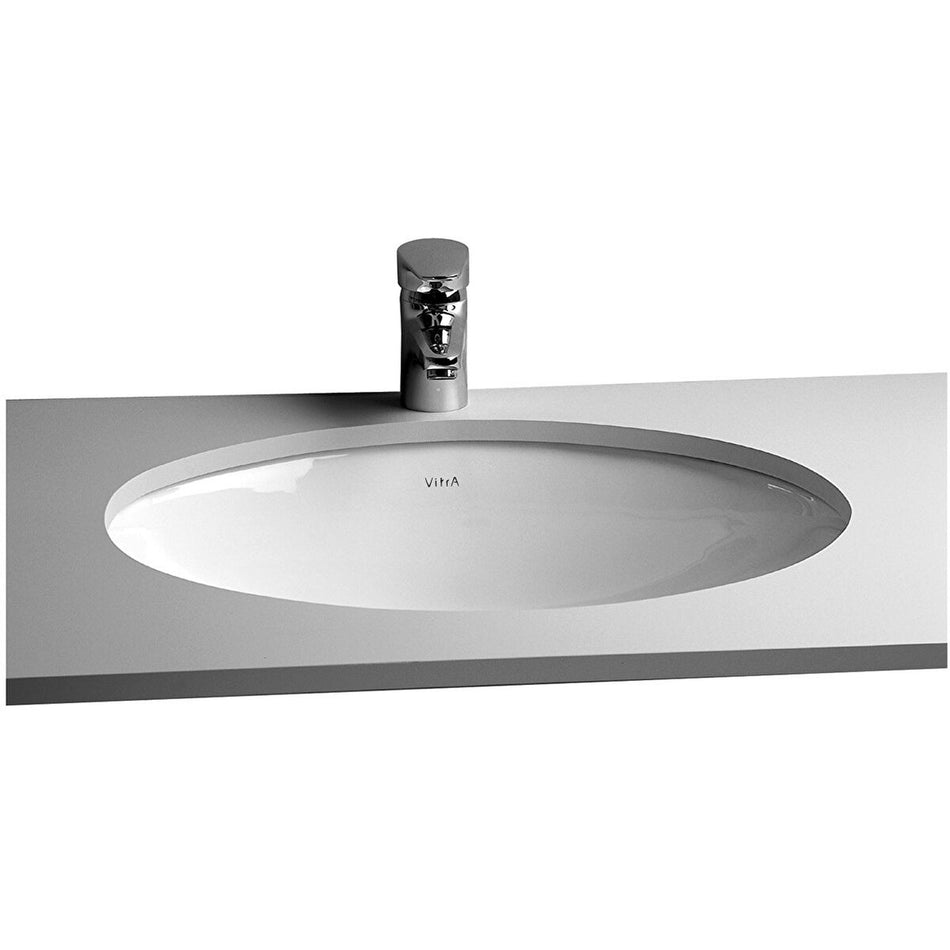 Vitra S20 Undercounter Basin - 580mm Wide - No Tap Hole - White