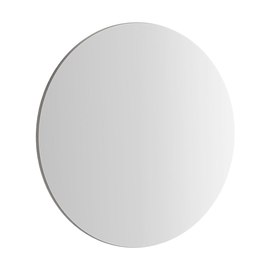 VitrA Base Round Non Illuminated Mirror - Brushed Chrome