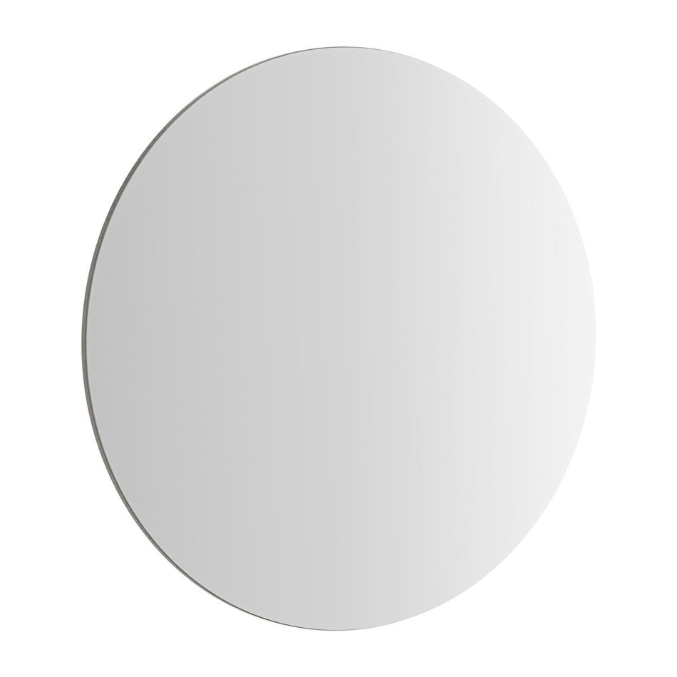 VitrA Base Round Non Illuminated Mirror - Brushed Chrome