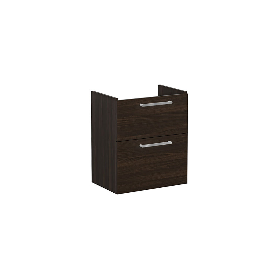 Vitra Root Flat Compact 2 Drawer Wall Hung Vanity Unit With Basin - 564mm Wide - 1 TH