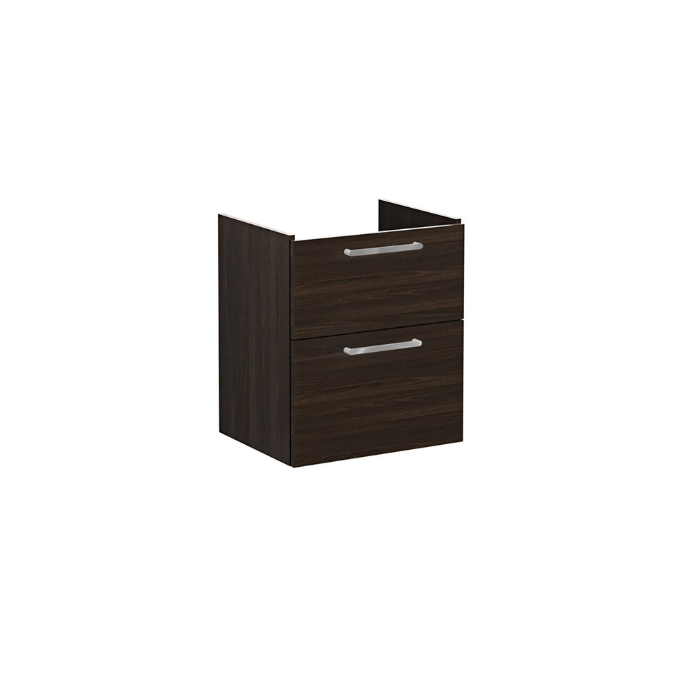 Vitra Root Flat 2 Drawer Wall Hung Vanity Unit With Basin - 564mm Wide - 1 TH