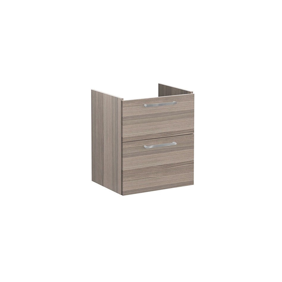 Vitra Root Flat 2 Drawer Wall Hung Vanity Unit With Basin - 564mm Wide - 1 TH