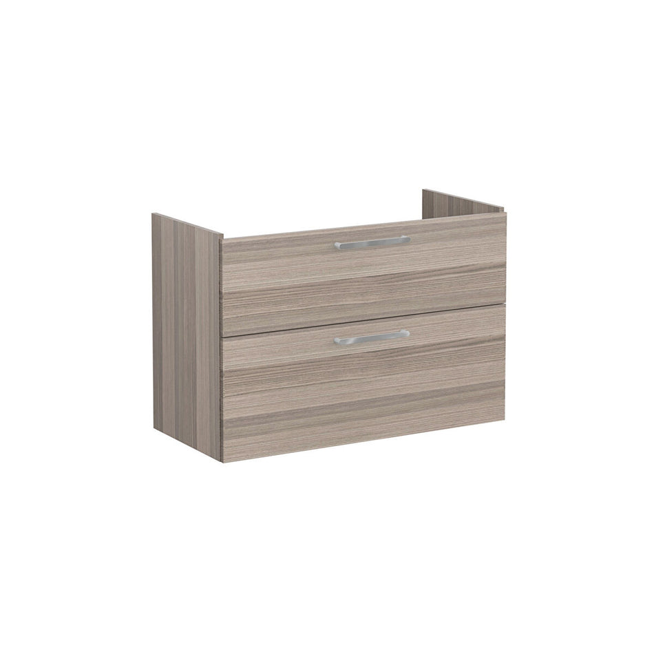 Vitra Root Flat 2 Drawer Wall Hung Vanity Unit With Basin - 964mm Wide - 1 TH