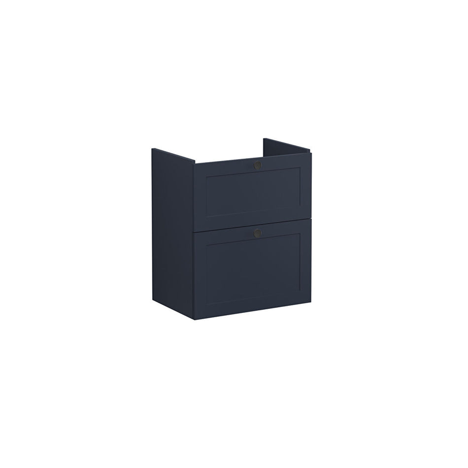 Vitra Root Classic Compact 2 Drawer Wall Hung Vanity Unit With Basin - 564mm Wide - 1 TH