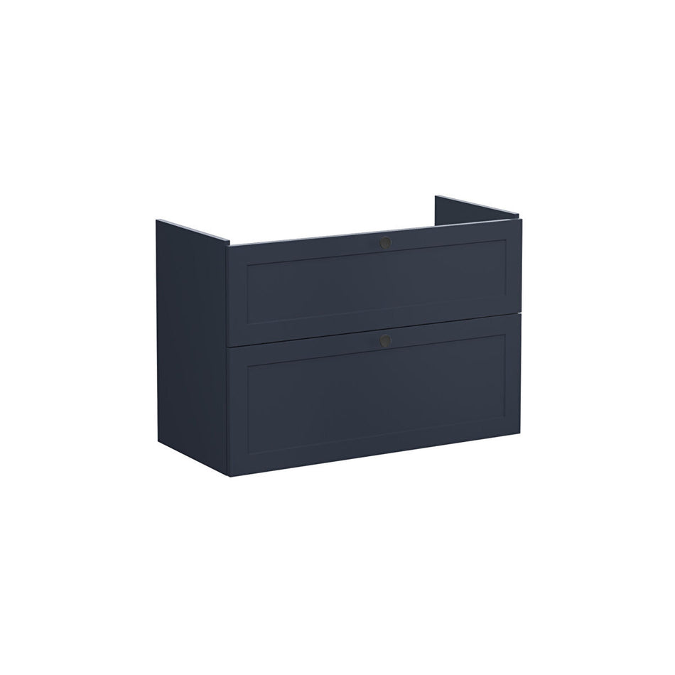 Vitra Root Classic 2 Drawer Wall Hung Vanity Unit With Basin - 964mm Wide - 1 TH