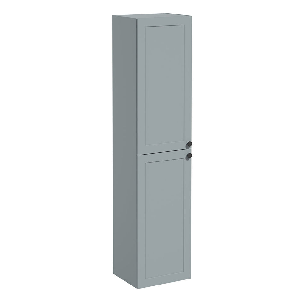 Vitra Root Classic 2 Door Tall Storage Unit - 416mm Wide - Matt Dark Blue