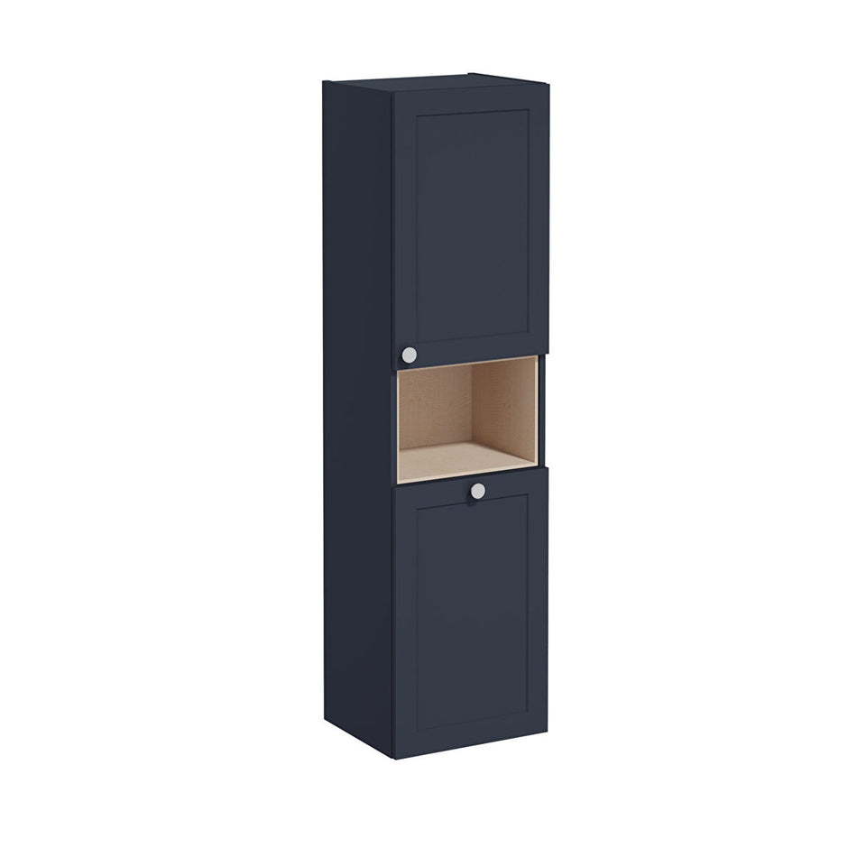 Vitra Root Classic 2 Door Tall Storage Unit With Laundry Basket - 416mm Wide