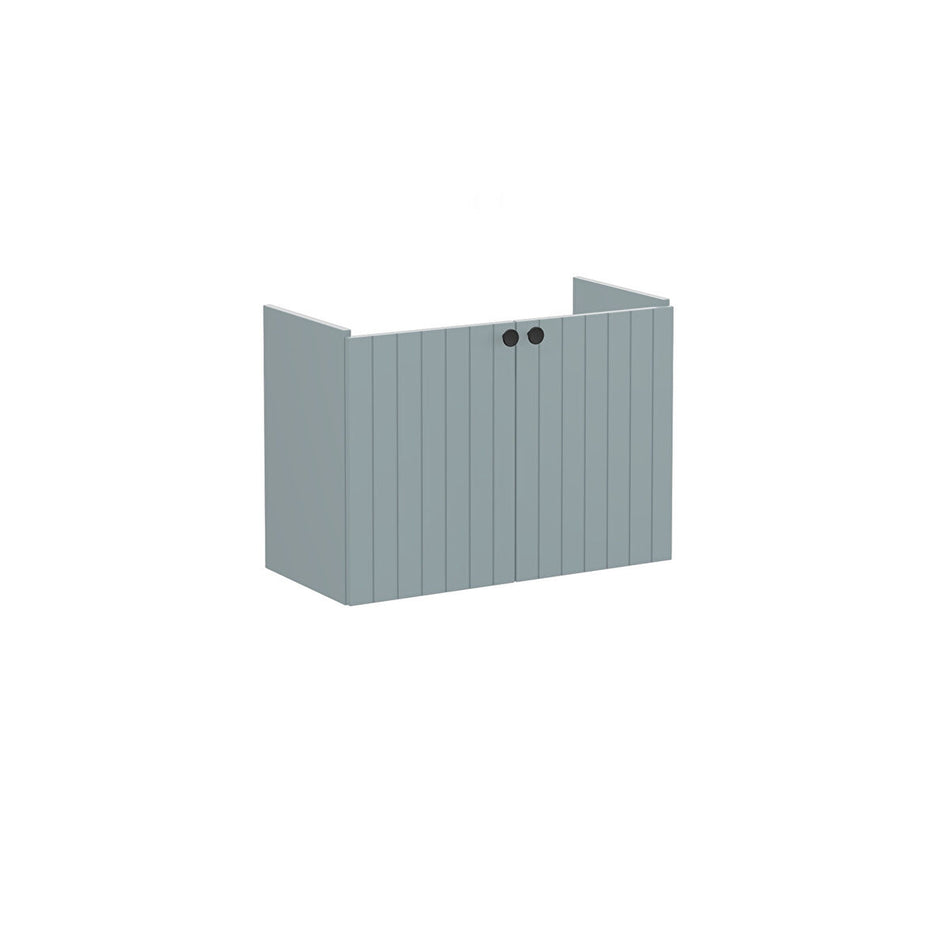 Vitra Root Groove 2 Door Compact Wall Hung Vanity Unit With Basin - 764mm Wide - 1 TH