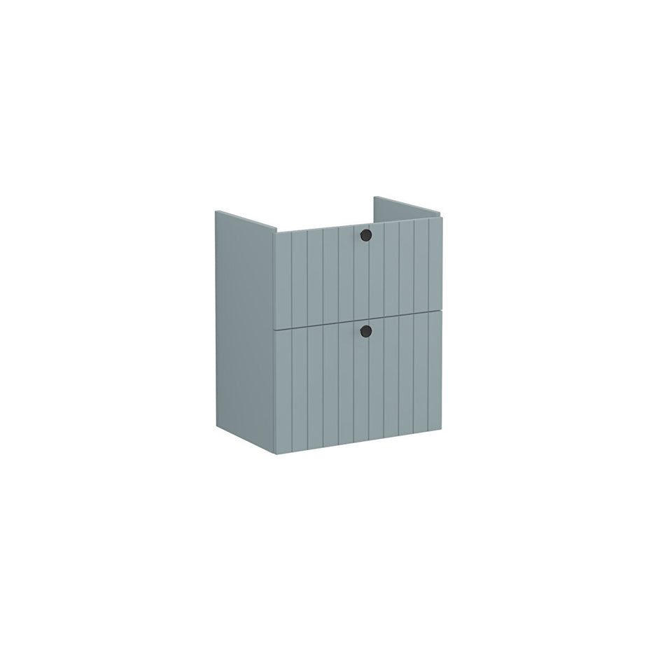 Vitra Root Groove 2 Drawer Wall Hung Vanity Unit With Basin - 564mm Wide - 1 TH