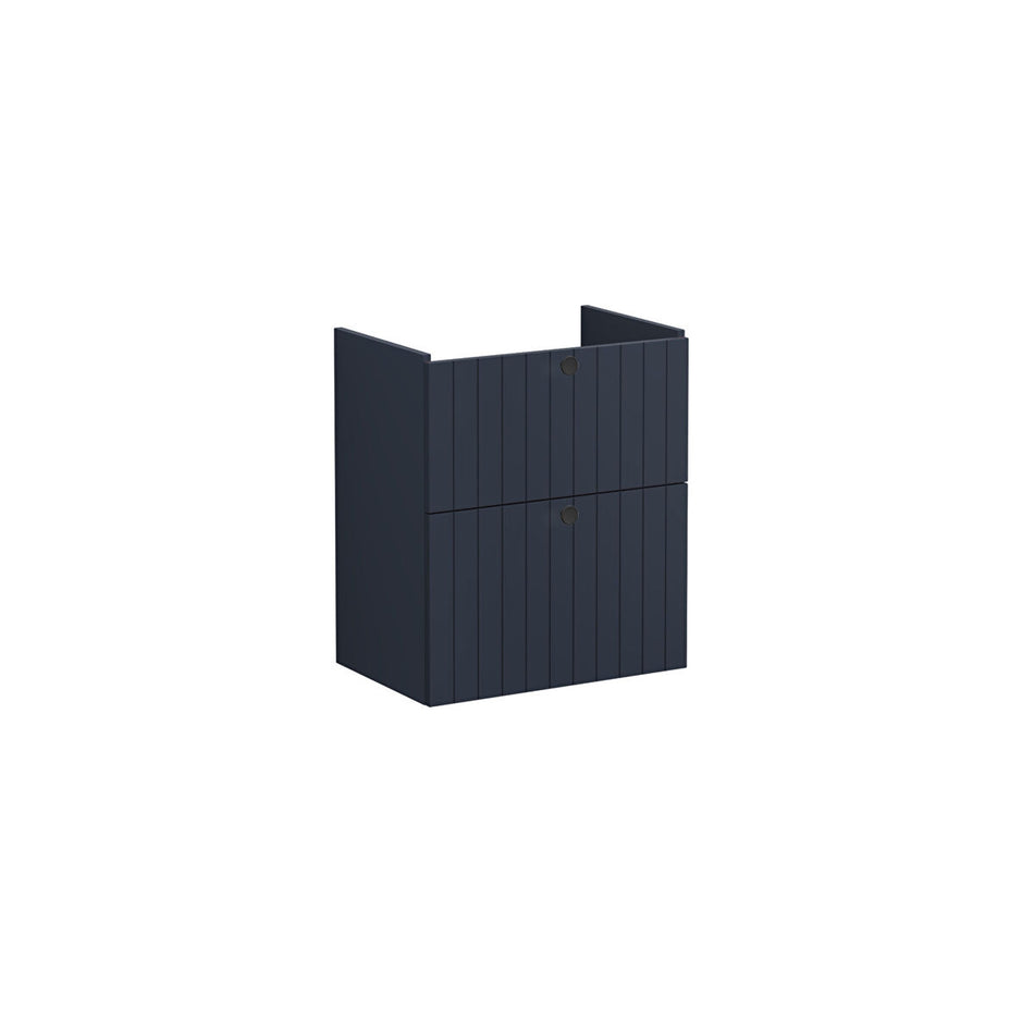 Vitra Root Groove 2 Drawer Wall Hung Vanity Unit With Basin - 564mm Wide - 1 TH