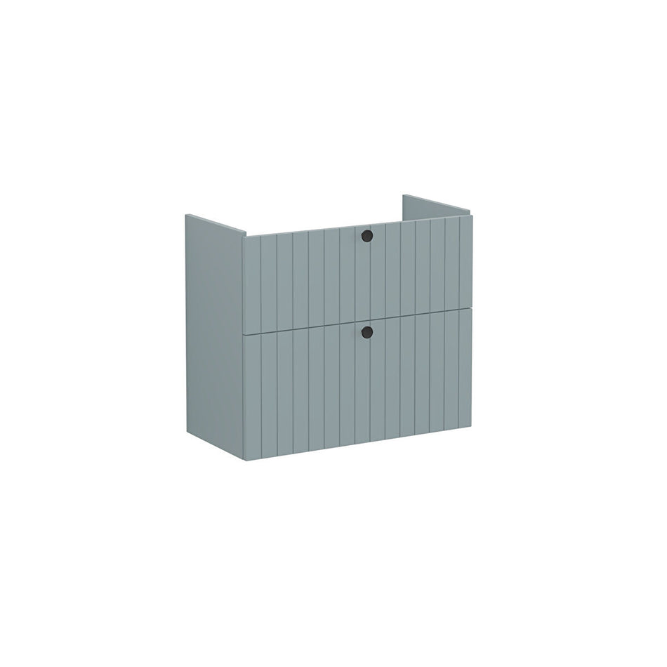 Vitra Root Groove 2 Drawer Compact Wall Hung Vanity Unit With Basin - 764mm Wide - 1 TH