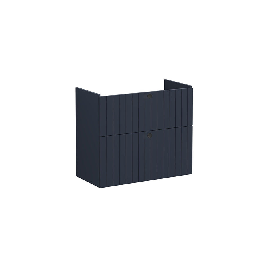 Vitra Root Groove 2 Drawer Compact Wall Hung Vanity Unit With Basin - 764mm Wide - 1 TH