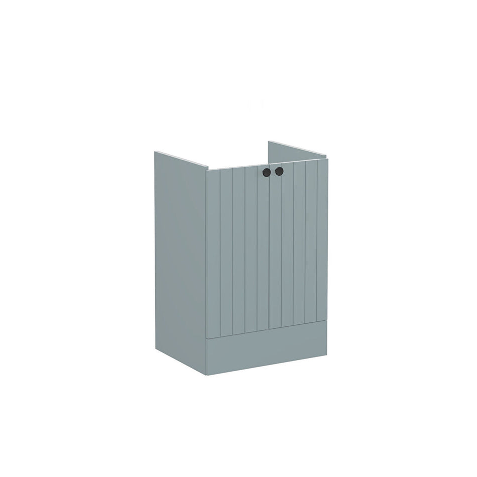 Vitra Root Groove 2 Door Floorstanding Vanity Unit With Basin - 564mm Wide - 1 TH