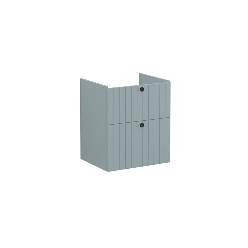 Vitra Root Groove 2 Drawer Wall Hung Vanity Unit With Basin - 565mm Wide - 1 TH
