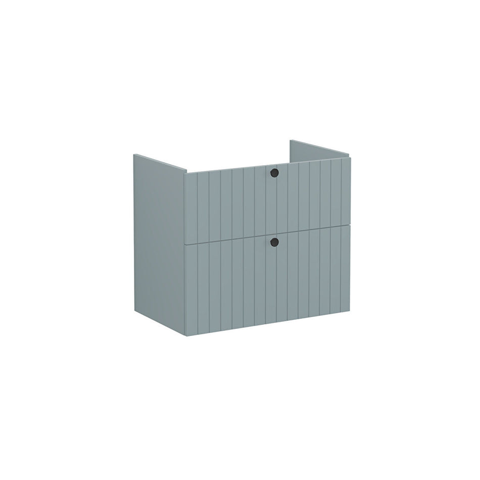 Vitra Root Groove 2 Drawer Wall Hung Vanity Unit With Basin - 764mm Wide - 1 TH