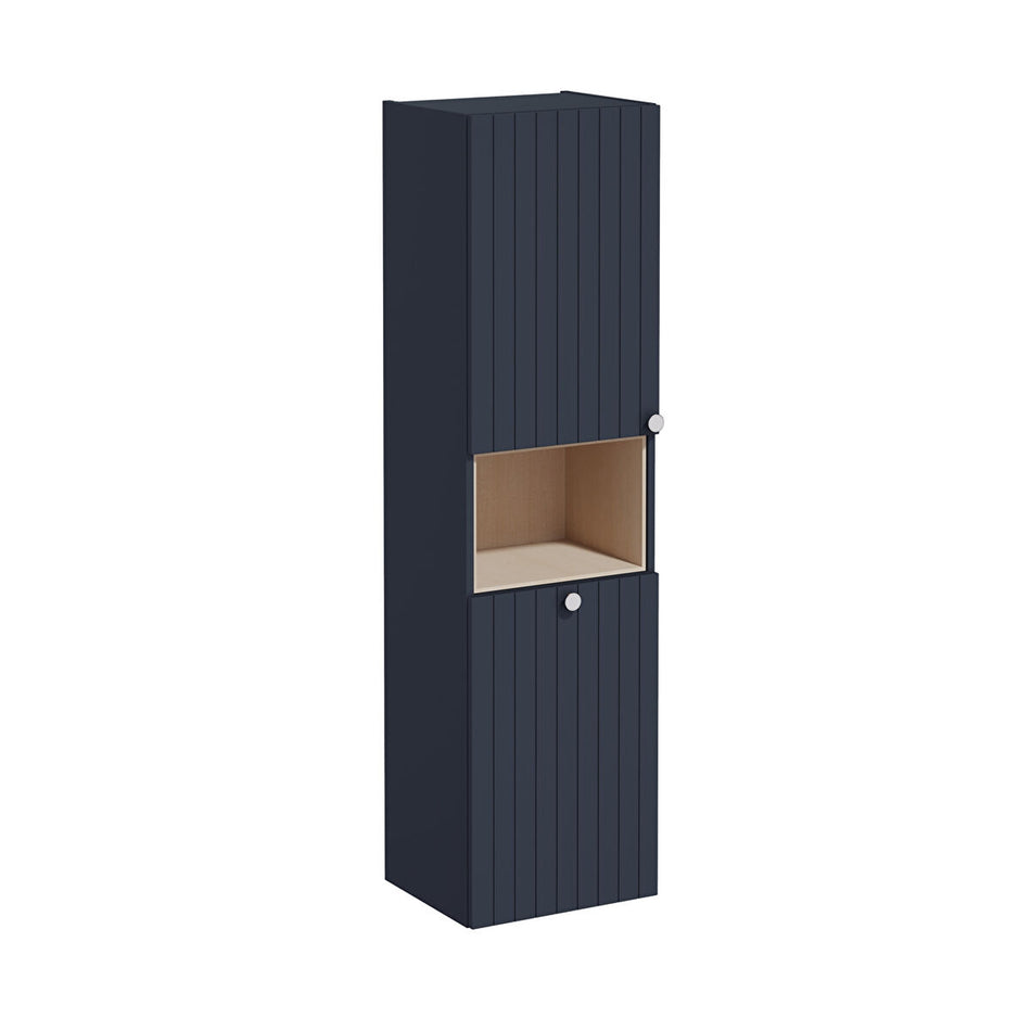 Vitra Root Groove 2 Door Tall Storage Unit With Laundry Basket - 416mm Wide
