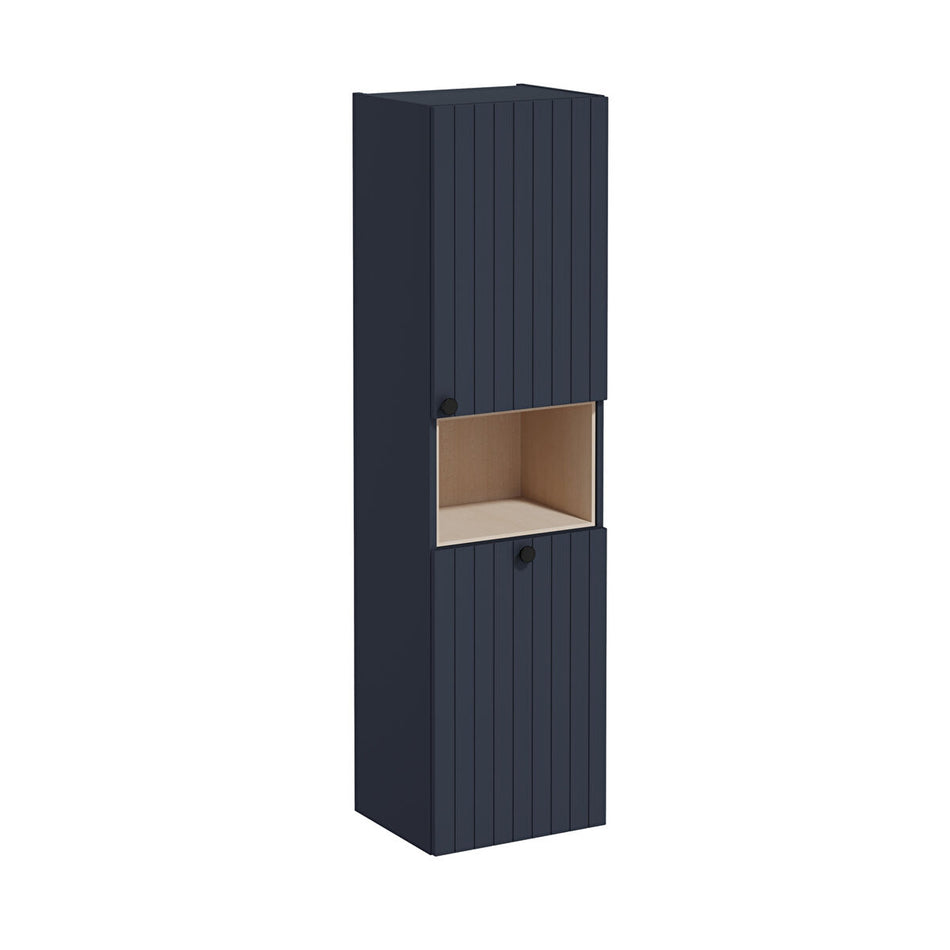 Vitra Root Groove 2 Door Tall Storage Unit With Laundry Basket - 416mm Wide