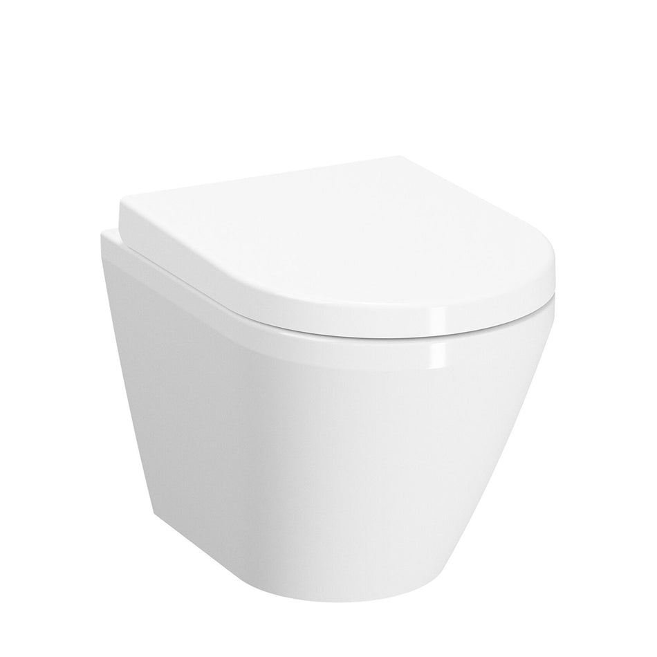Vitra Integra Short Projection Rimless Wall Hung Toilet Pan Only - White