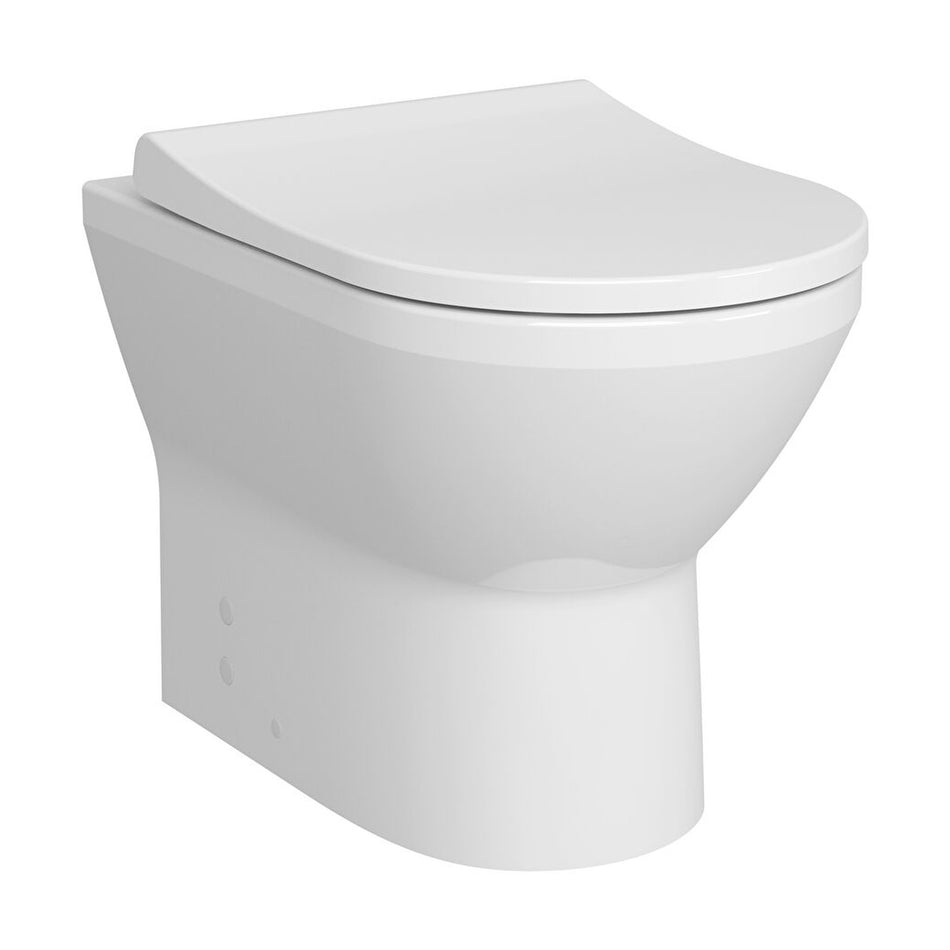 VitrA Integra Rimless Back to Wall Toilet Pan - White