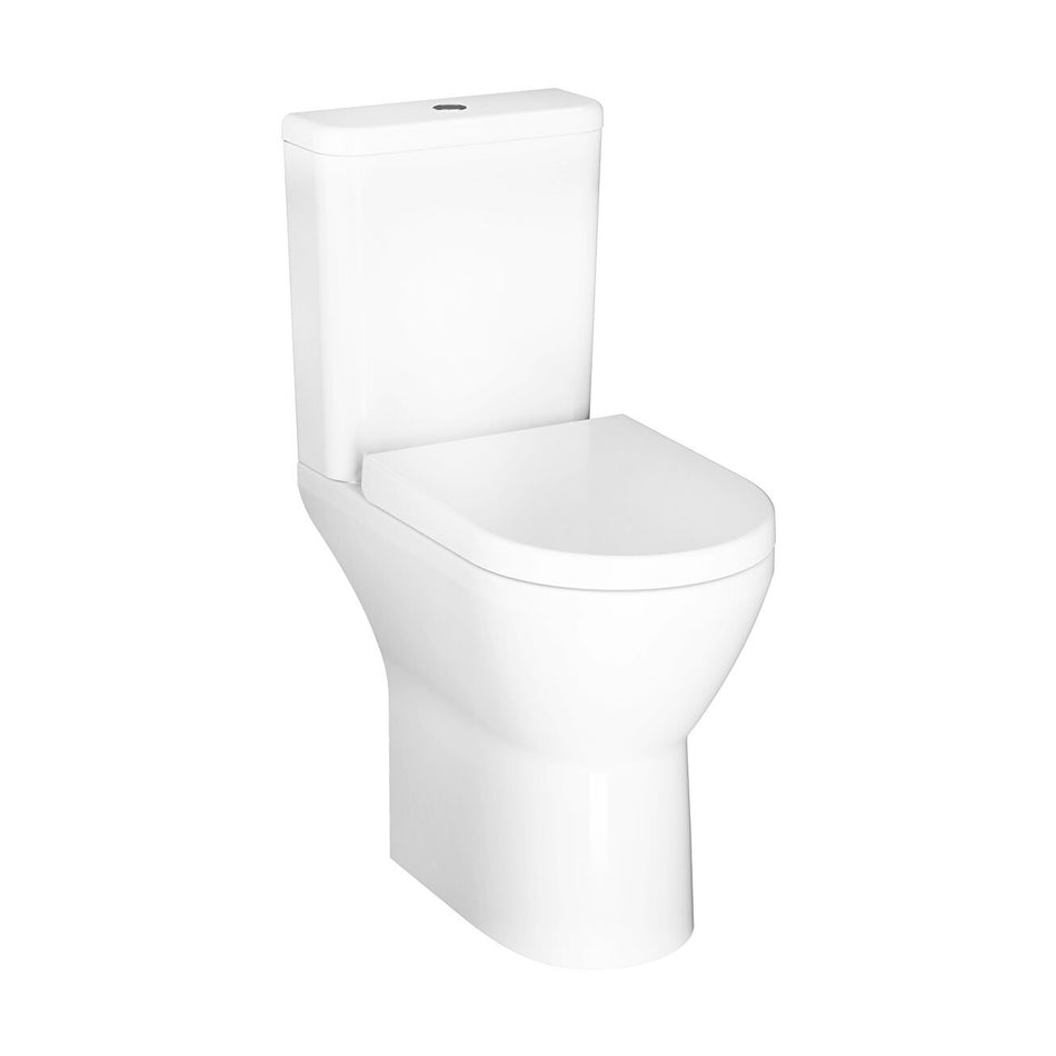 Vitra Integra Comfort Height Open Back Close Coupled Toilet Pan - White