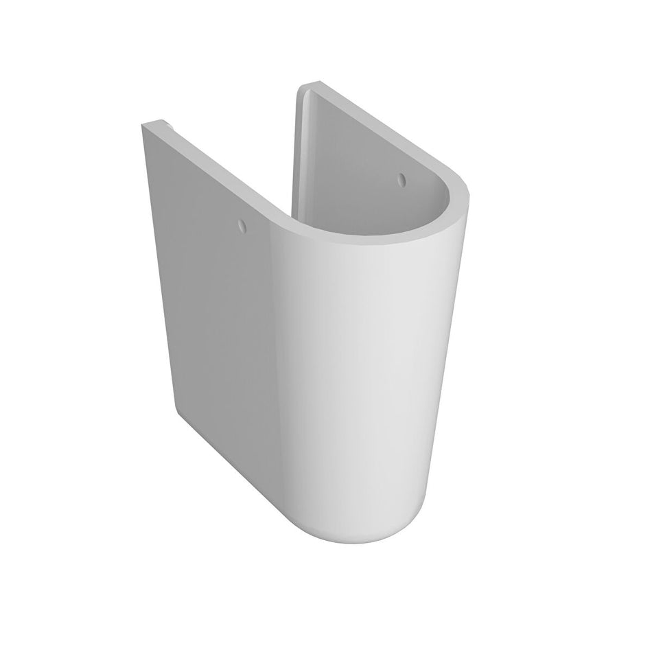 Vitra Zentrum Cloakroom Wall Hung Basin - 445mm Wide - 1 Tap Hole - White