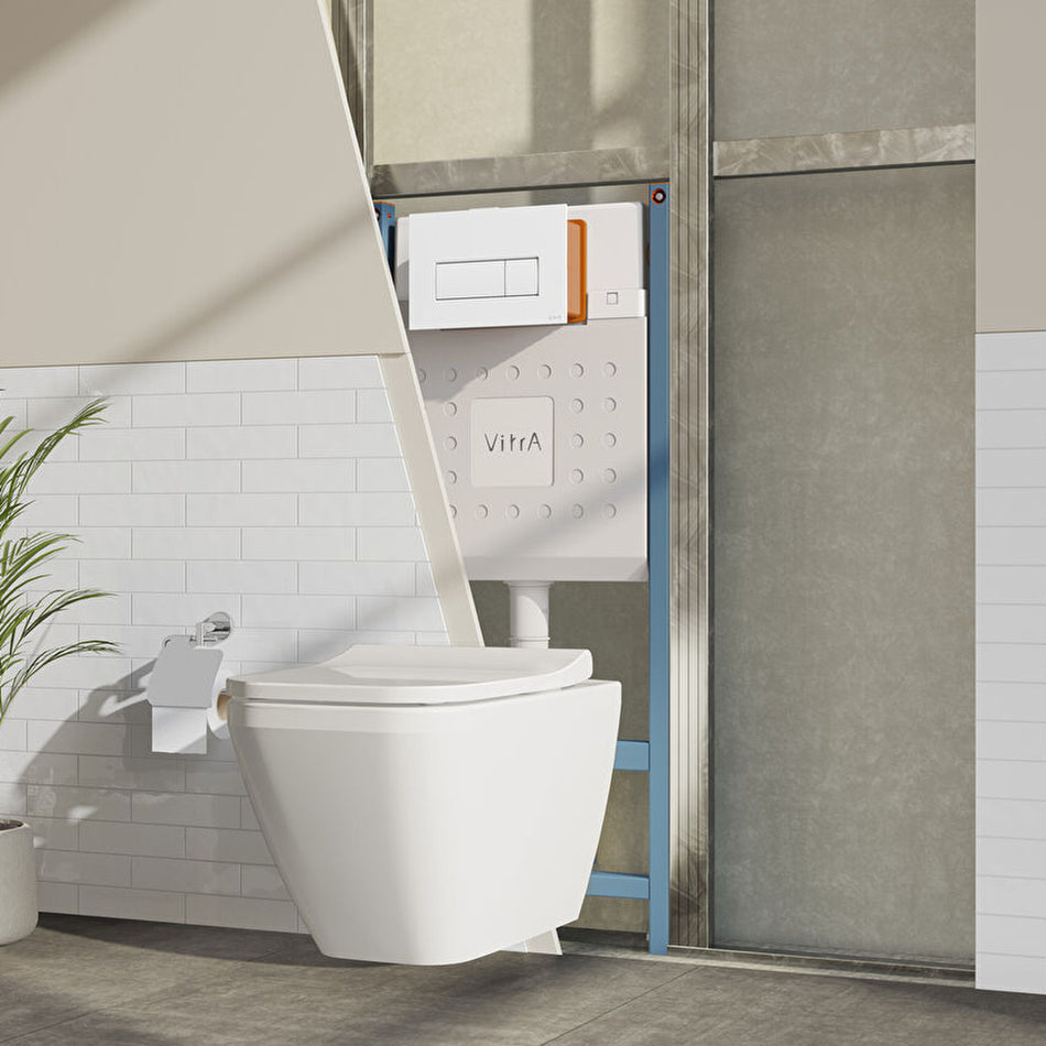 Vitra V-Fix Core Wall Hung Toilet Frame With Concealed Cistern - 1120mm x 480mm