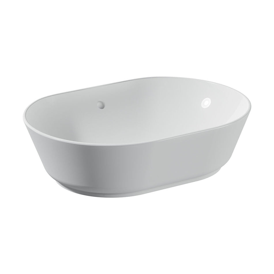 VitrA Geo Oval Countertop Basin - 545mm Wide - No Tap Hole - White