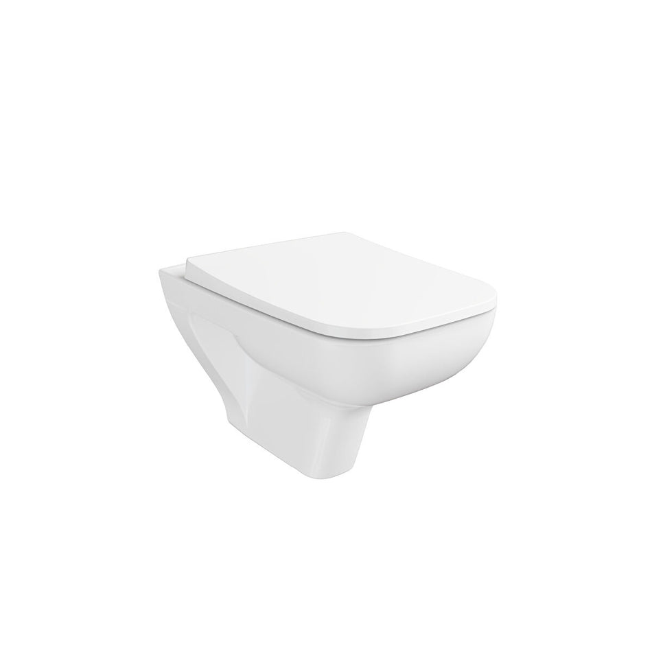 Vitra S20 Square Wall Hung Toilet Pan Only - White