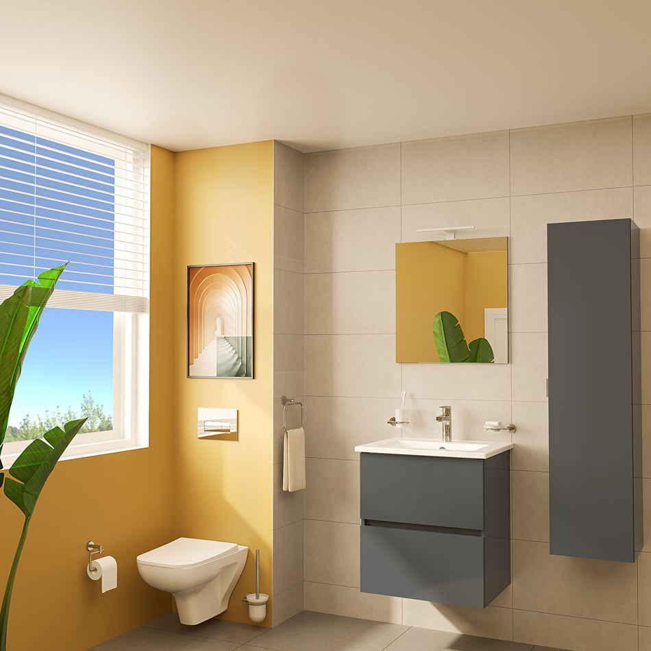 Vitra S20 Square Wall Hung Toilet Pan Only - White