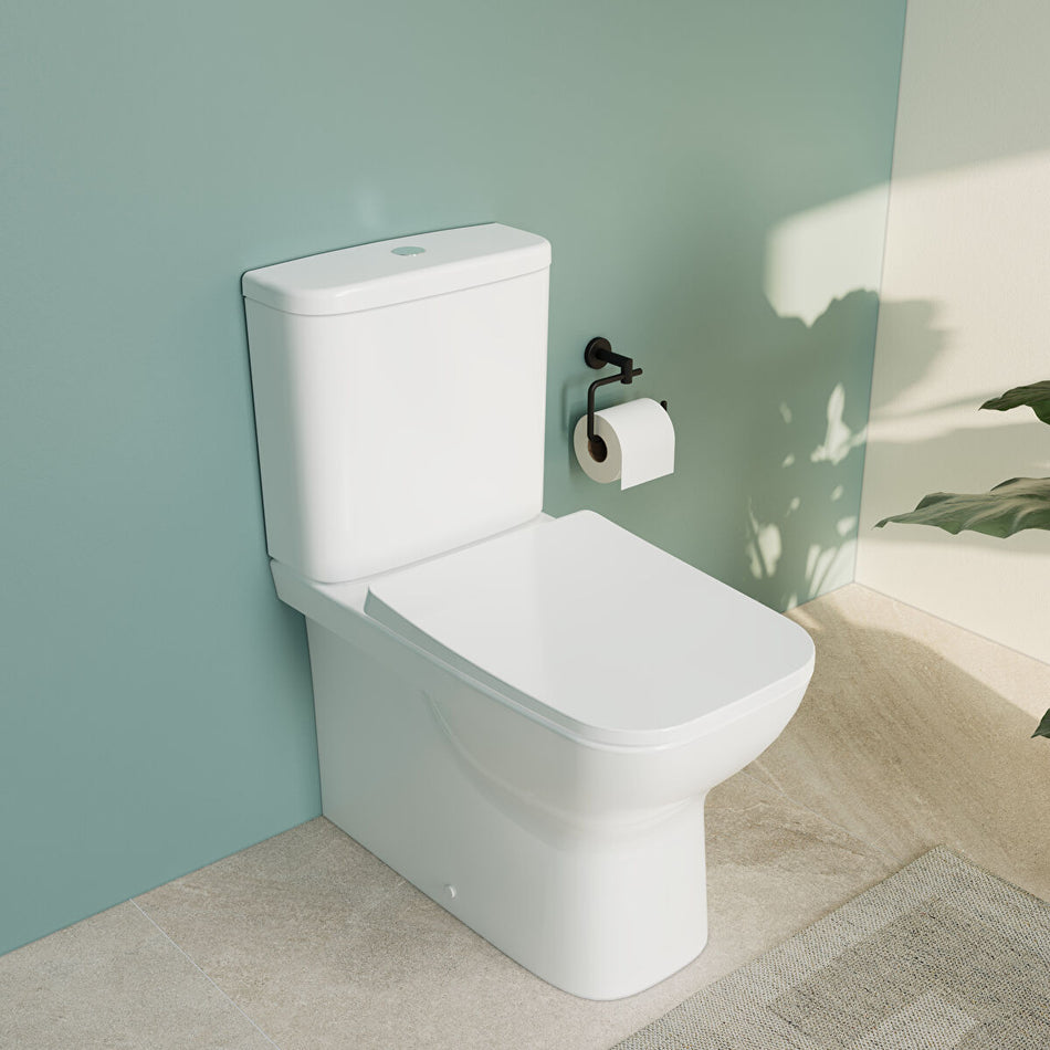 Vitra S20 Square Back To Wall Close Coupled Toilet Pan Only - White