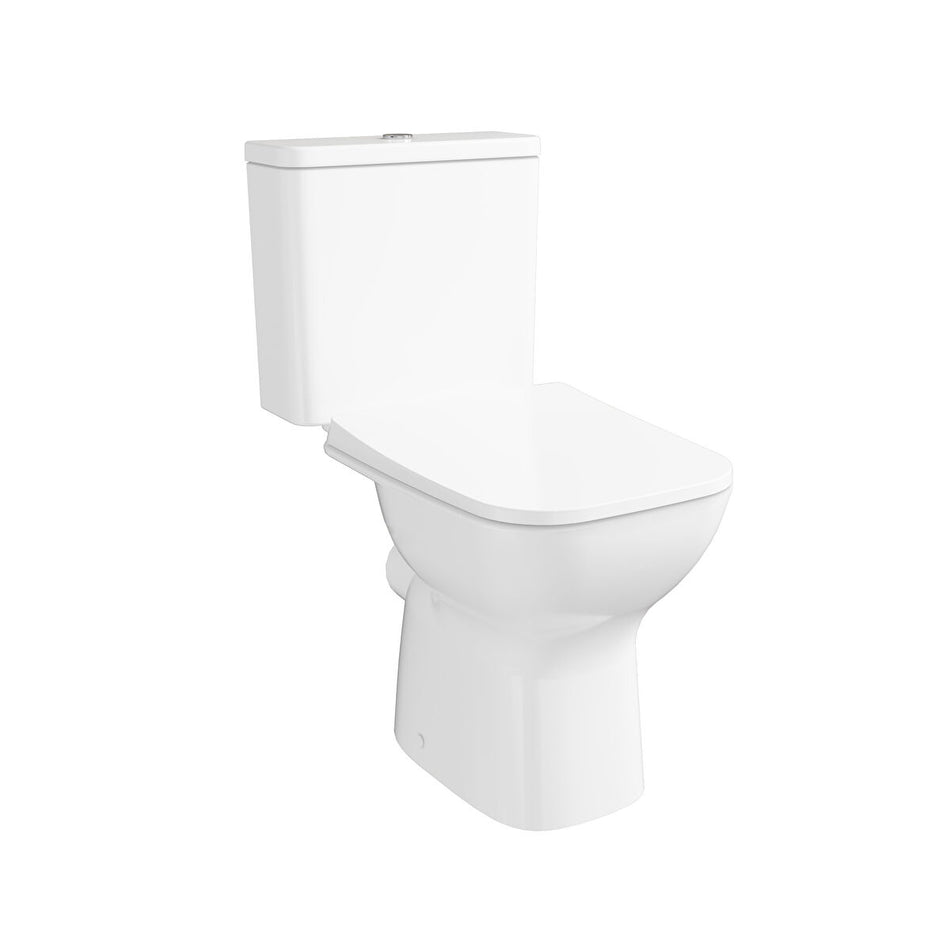 Vitra S20 Square Open Back Close Coupled Toilet Pan Only - White