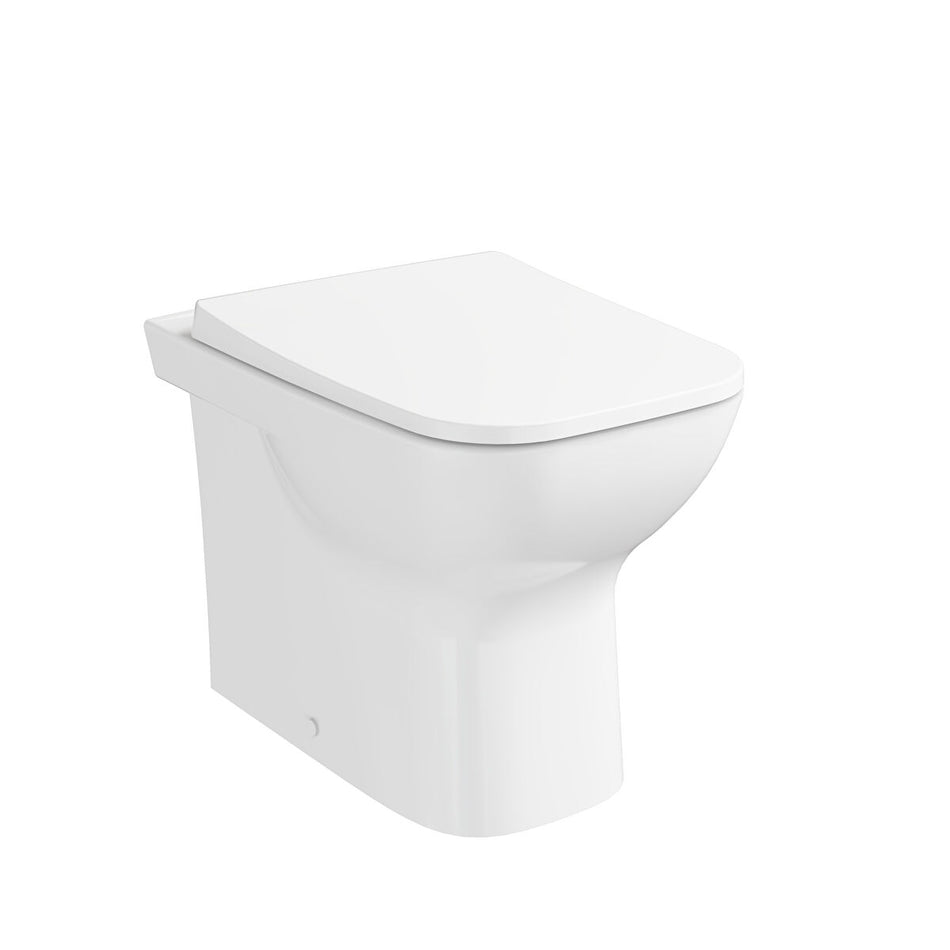 Vitra S20 Square Back To Wall Toilet Pan Only - White