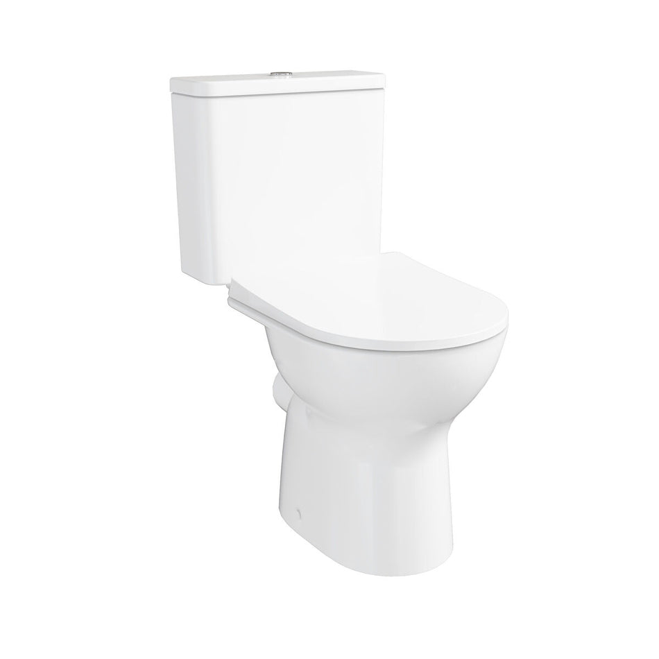 Vitra S20 Round Open Back Close Coupled Toilet Pan Only - White