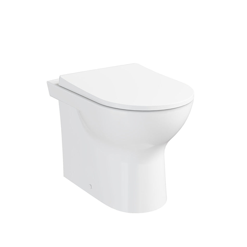 Vitra S20 Round Back To Wall Toilet Pan Only - White