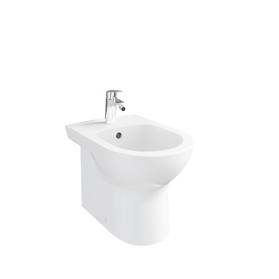 Vitra S20 Round Back To Wall Bidet - White