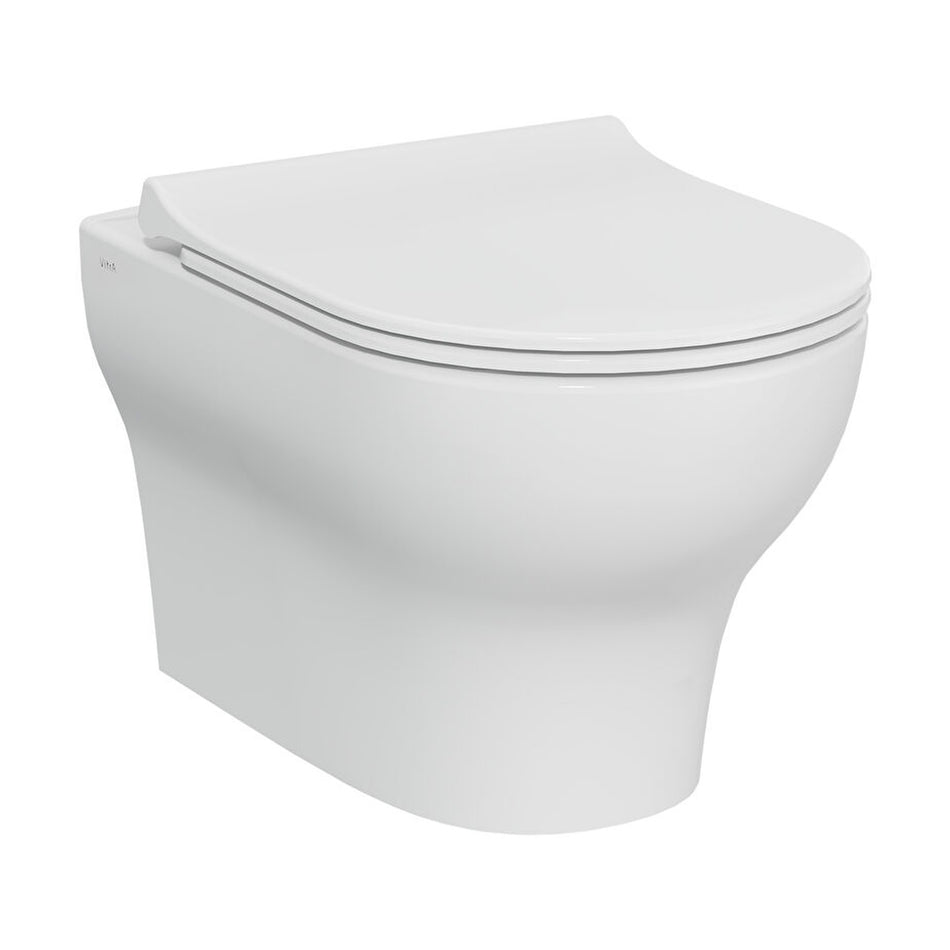 Vitra Zentrum Smoothflush Wall Hung Toilet Pan Only - White