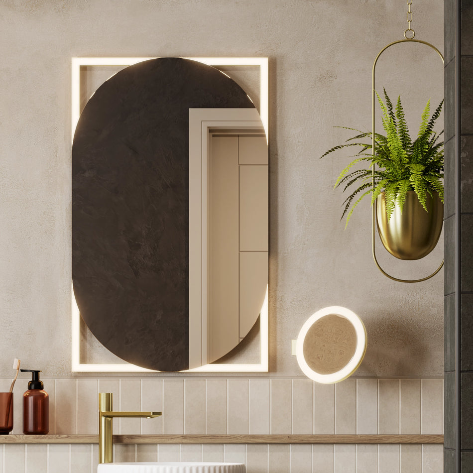 HIB Rubin LED Illuminated Mirror