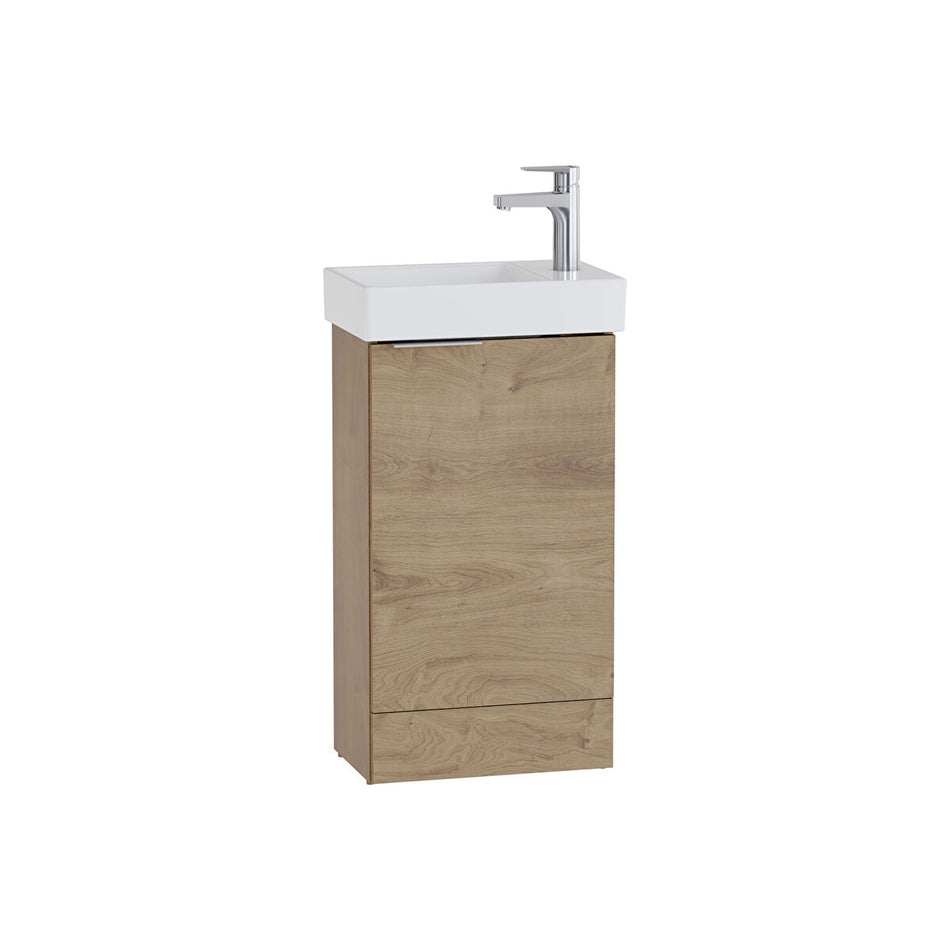 Vitra S20 Square 1 Door Floorstanding Vanity Unit With Basin - 455mm Wide - 1 RH TH
